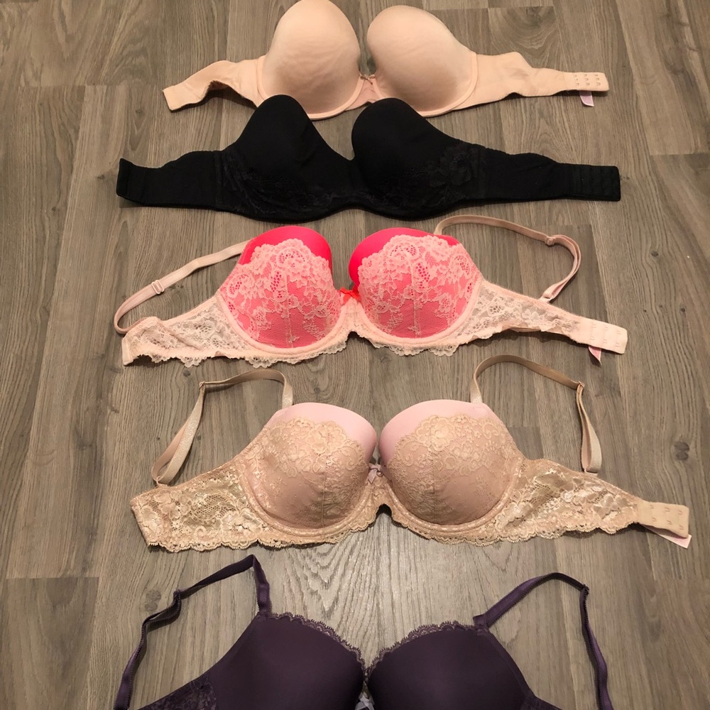 Victoria Secret 32 DDD lot of 5 bras
